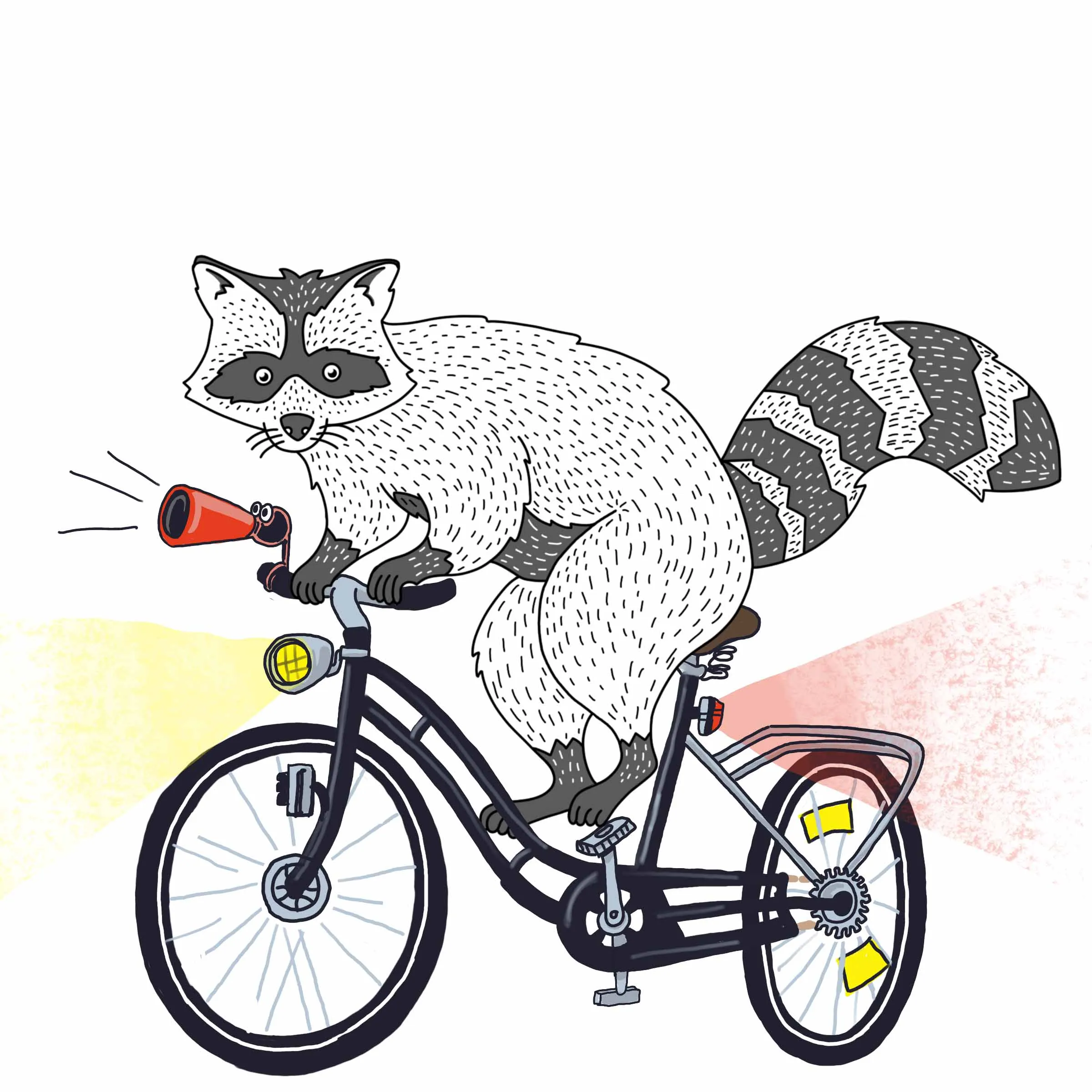 Racoon Icon - Critical City Cycling - Ein AR Fahrradspiel