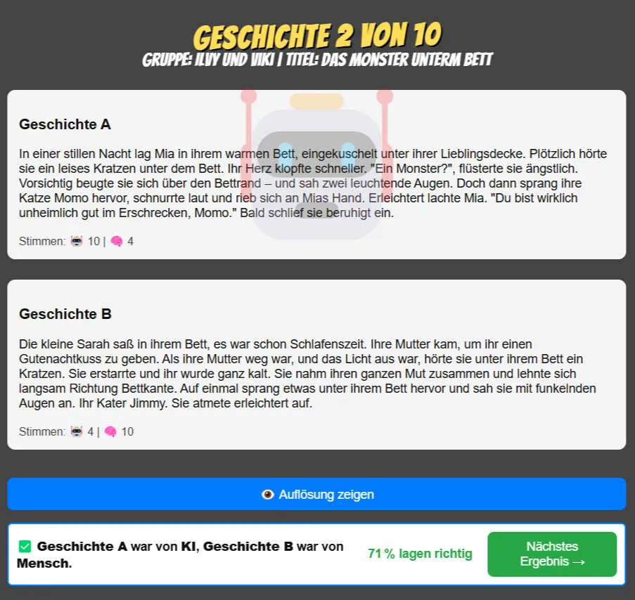 KI oder Mensch?