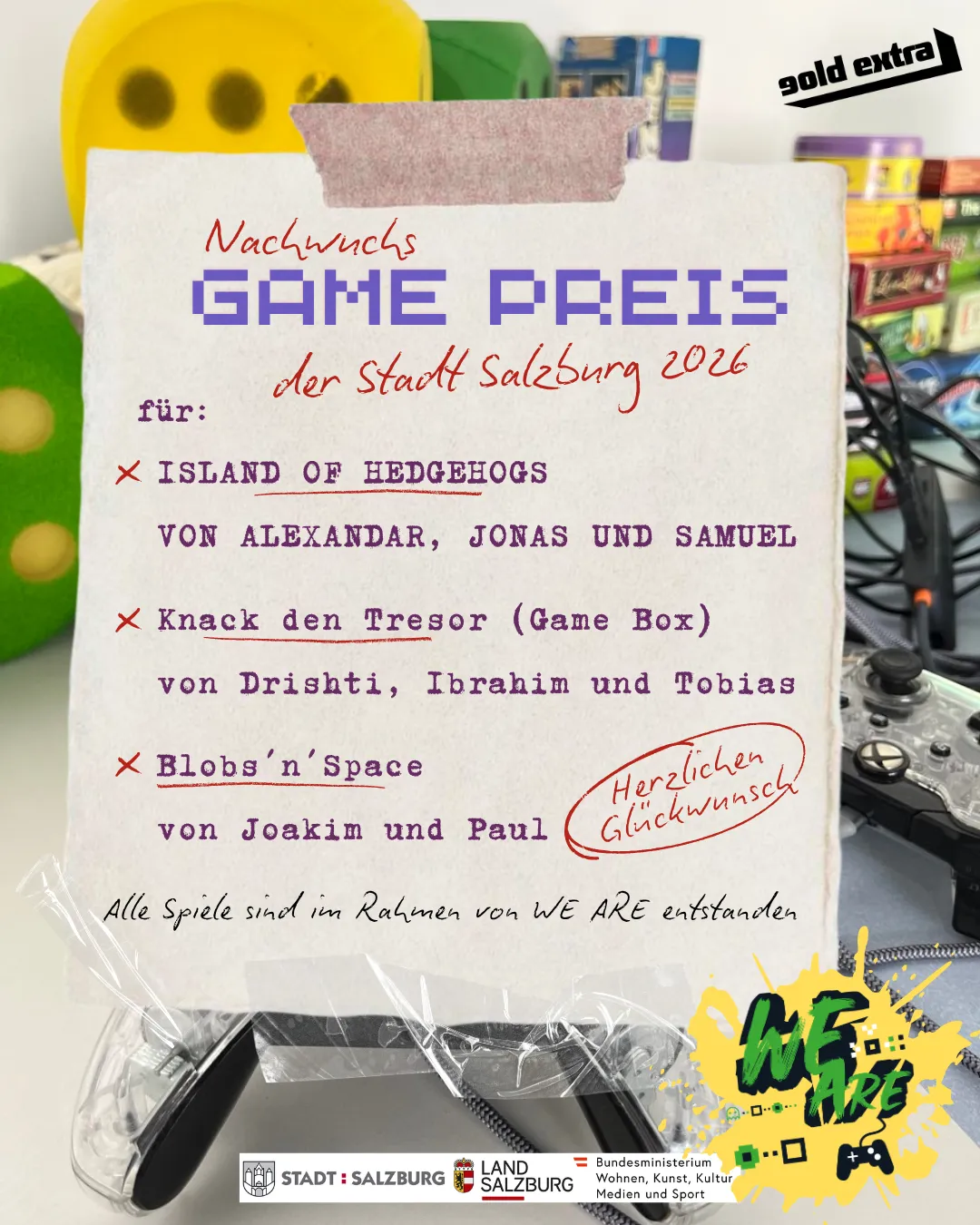 Nachwuchs Game Preis der Stadt Salzburg